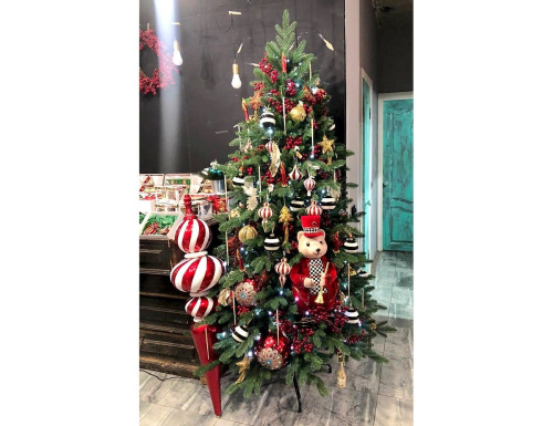 Искусственная елка Самарская, зелёная, хвоя ЛИТАЯ 100%, 180 см, Max CHRISTMAS в интернет-магазине VsemPodarok.com фото 2