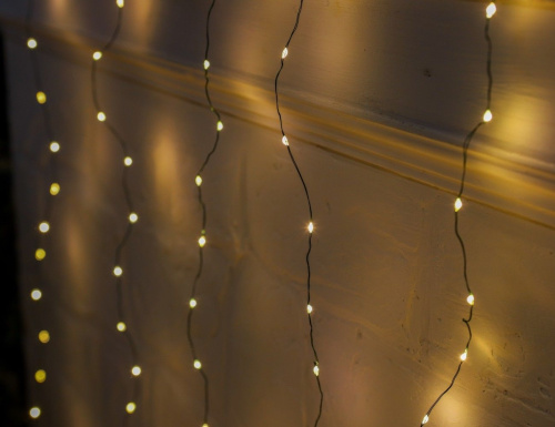 Ярусная гирлянда на елку 180 см Easy Light - Роса, 500 теплых белых LED-огня, серебряная проволока, IP44, Kaemingk фото 6
