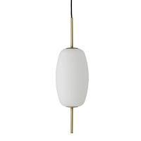 Лампа подвесная silk, d16 см, белое опаловое стекло