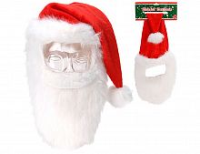 Шапка "Санта клауса" с бородой, 70х35 см, Koopman International