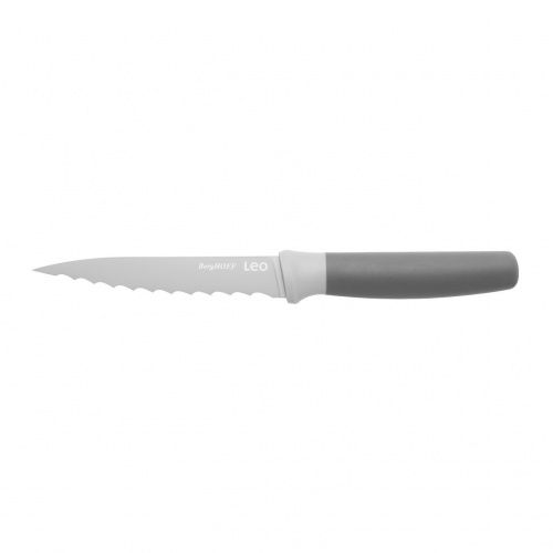 Нож универсальный зазубренный 11,5см Leo (серый), 3950045