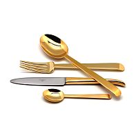 Набор из 24 полированных столовых приборов ERGO GOLD