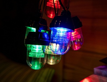 Гирлянда-проектор "Звёздный танец", 6 разноцветных LED-ламп, 2.5+5 м, уличная, Peha Magic