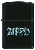 Зажигалка ZIPPO, латунь с покрытием Black Matte, чёрная с надписью 'Zippo', матовая, 36x12x56 мм, 218 SMOKING ZIPPO