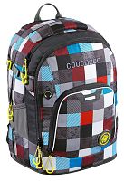 Рюкзак Coocazoo Ray Day 24L Checkmate Blue Red серый/бирюзовый