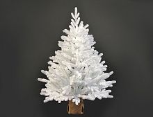 Настольная белая елка в мешочке Полярная, ЛИТАЯ + ПВХ, Max CHRISTMAS