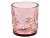 Подсвечник под чайную свечу КРУЖЕВНОЕ ЛЕТО, стекло, тёмно-розовый, 7х8 см, Koopman International