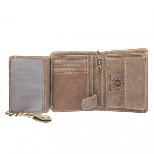Бумажник Klondike Wayne Bear, коричневый, 10,5x12,5 см фото 5