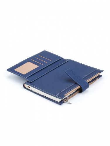 Записная книжка Pierre Cardin синяя в обложке, 21,5х15,5х3,5 см фото 10