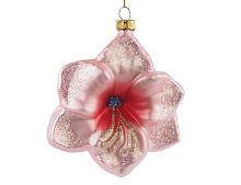 Ёлочная игрушка ВОЛШЕБНАЯ ФИАЛКА, стекло, 11 см, Winter Deco