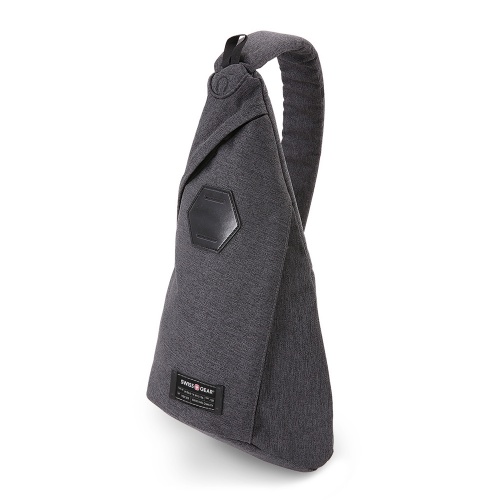 Рюкзак Swissgear, с одним плечевым ремнем, cерый, 25х15х45 см, 7 л фото 3