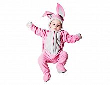 Карнавальный костюм "Малышка зайка розовый", рост 75 см, Бока
