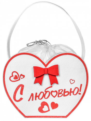 Подарочные коробки и пакеты Сумка войлочная "С любовью" (Основной материал: Войлок) фото 3
