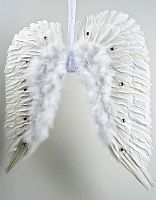Украшение "Ангельские крылышки" белые, 66х63 см, Kaemingk