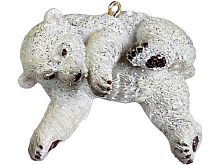 Ёлочная игрушка "Полярный медвежонок", полистоун, 5 см, Goodwill