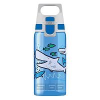 Бутылочка детская Sigg Viva One Sharkies (0,5 литра), голубая