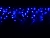 Светодиодная бахрома Quality Light 3.1*0.5 м, синяя с белым мерцанием, 150 LED ламп, прозрачный ПВХ, соединяемая, IP44, BEAUTY LED