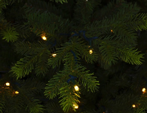 Искусственная елка с лампочками Датская 215 см, 432 теплых белых ламп, ЛИТАЯ + ПВХ, Black Box в интернет-магазине VsemPodarok.com фото 3