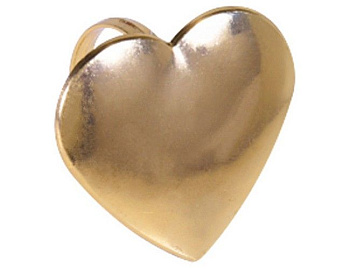 Набор колец для салфеток "Новогодний шарм - сердечки", золотой, 3.5х5 см (4 шт.), Koopman International