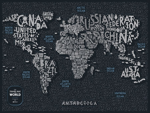 Карта travel map letters world фото 25