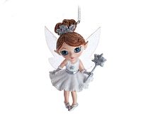 Ёлочная игрушка СНЕЖНАЯ ФЕЕЧКА НЭНСИ, полистоун, 10 см, Kurts Adler