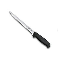 Нож Victorinox филейный, лезвие 20 см узкое, черный
