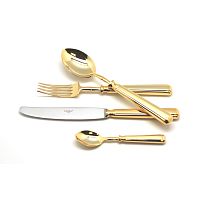 Набор из 24 полированных столовых приборов PICCADILLY GOLD