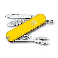 Нож-брелок Victorinox Classic SD Colors, 58 мм, 7 функций, "Sunny Side"