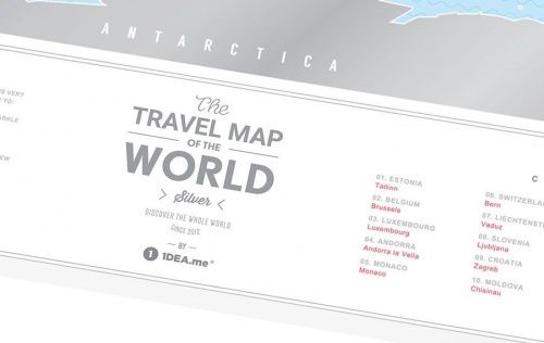 Карта travel map silver world фото 11
