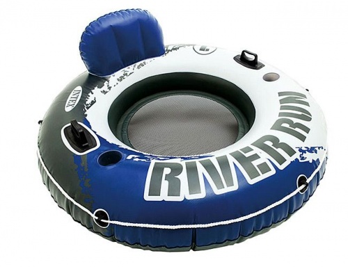 Надувной круг Intex River Run одноместный с сетчатым дном, диаметр 135 см, Intex фото 2