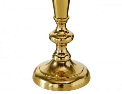 Металлический подсвечник "Лорения" для одной свечи, золотой, 35 см, Boltze фото 4