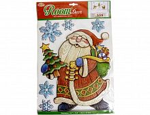 Набор наклеек "Санта и снежинки", фактурные, 38х31 см, Peha Magic