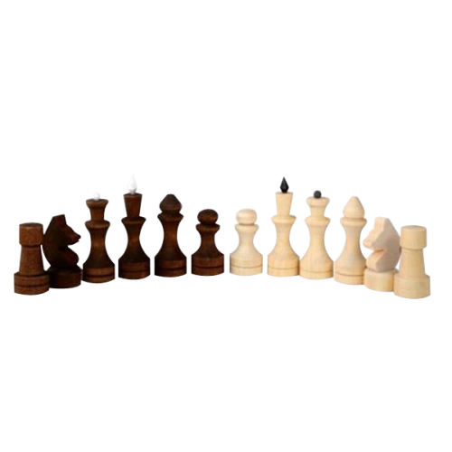 Шахматные фигуры обиходные парафинированные (Орлов) фото 2
