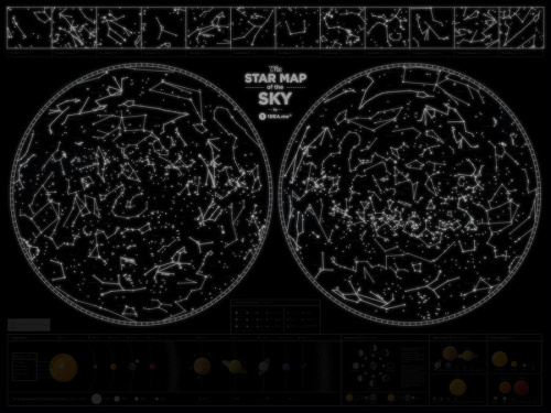 Карта star map of the sky фото 27
