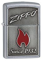 Зажигалка Zippo Classic с покрытием Street Chrome, латунь/сталь, серебристая, матовая, 36x12x56 мм