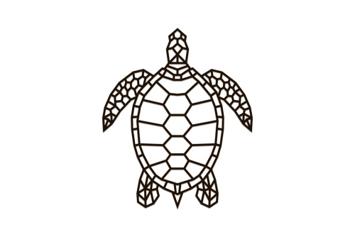 Деревянный декор настенный, панно, сборная модель EWA Design Морская черепаха фото 3
