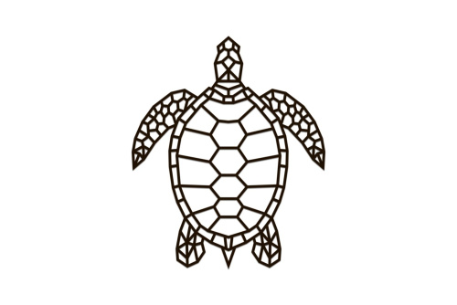 Деревянный декор настенный, панно, сборная модель EWA Design Морская черепаха фото 3