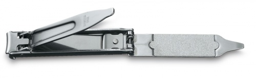 Книпсер Victorinox с пилкой для ногтей и кольцом для ключей, металлический, в чехле фото 2