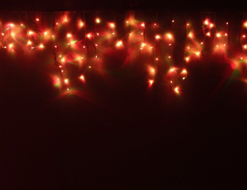 Светодиодная бахрома, 198 RGB LED, 5х0.7+1.5 м, коннектор, прозрачный провод, уличная, Rich LED фото 2