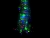 Электрогирлянда ЗВЁЗДНЫЙ ЁЛОЧНЫЙ ДОЖДИК, 832 разноцветных micro-LED-огня, 16*2.4+5 м, зелёная проволока, уличная, Kaemingk (Lumineo)