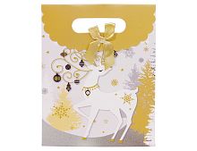 Сумочка для подарков ЭЛЕГАНТНОЕ РОЖДЕСТВО (с оленем), Due Esse Christmas