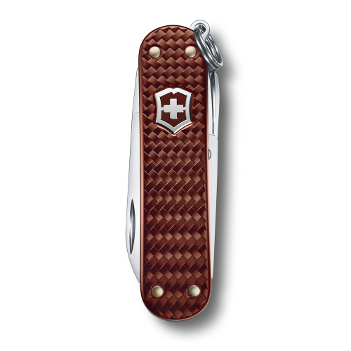 Нож-брелок Victorinox Classic SD Precious Alox, 58 мм, 5 функций, "Hazel Brown" (подар. упаковка) фото 5