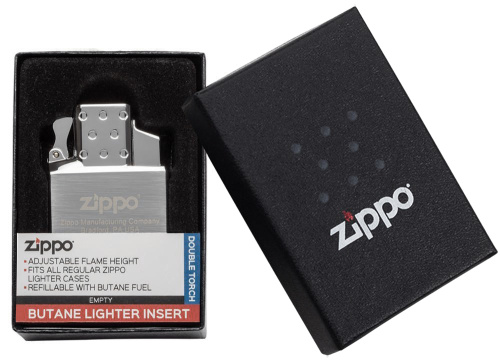 Газовый вставной блок для широкой зажигалки Zippo, двойное пламя, нержавеющая сталь фото 5