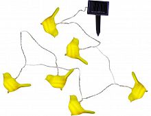 Садовая гирлянда "Солнечные птички", 6 ярко-жёлтых LED-ламп, солнечная батарея, 2+3 м, STAR trading