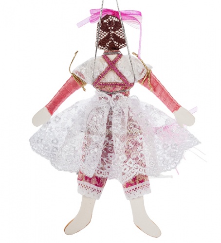 RK-518 Кукла подвесная "Балеринка" фарфор фото 2