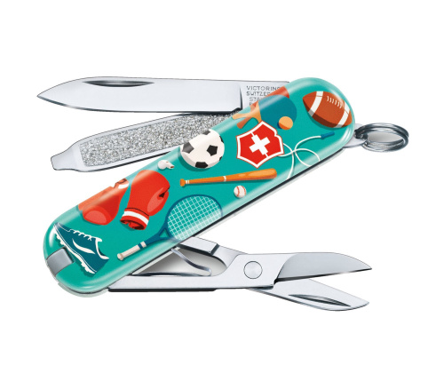 Нож-брелок Victorinox Classic LE 2020, 58 мм, 7 функций, "Sports World" фото 2