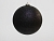 Пластиковый шар глиттер, черный, 150 мм, Edelman