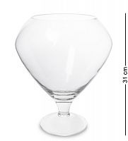 NM-24409 Ваза-бокал стеклянная 31 см (Неман)