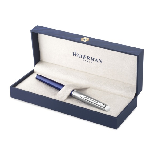 Waterman Hemisphere - Matte SS Blue CT, ручка-роллер, F фото 4