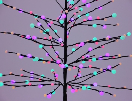 Светодиодное дерево "Волшебная вишня", цветных/тёплых белых LED-огней, контроллер, уличное, Kaemingk фото 4